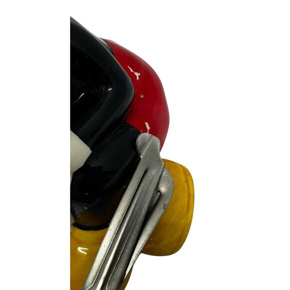 Walt Disney Pie Eyed Mickey Mouse Ceramic Piggy Bank 8 3/4” X 6" - Picture 9 of 14